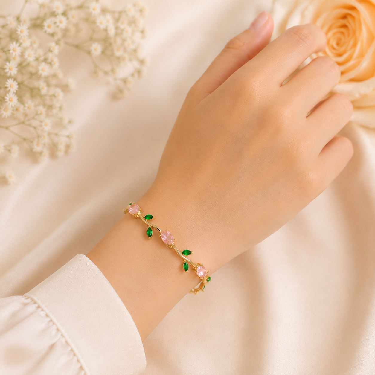 Pulsera flor tulipan