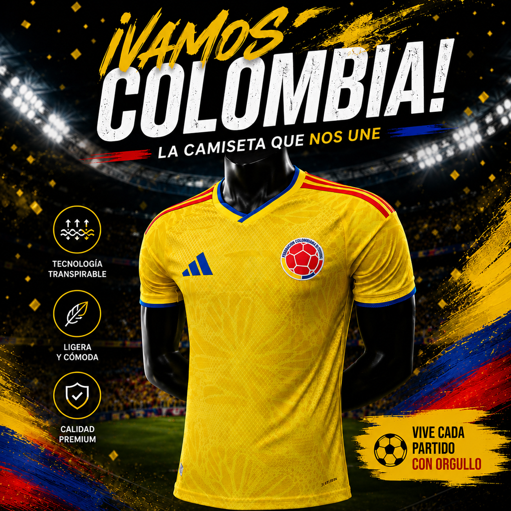 CAMISETA SELECCIÓN COLOMBIA 2026 – EDICIÓN PREMIUM